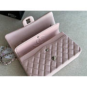 Chanel Medium Classic Double Flap Bag Light Pink Silver 25cm - 4