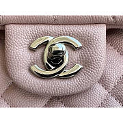 Chanel Medium Classic Double Flap Bag Light Pink Silver 25cm - 2