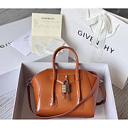 Givenchy Antigona Lock Mini Tote Brown 23x27x13cm - 1