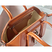 Givenchy Antigona Lock Mini Tote Brown 23x27x13cm - 3