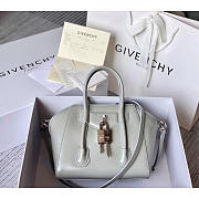 Givenchy Antigona Lock Mini Tote Gray 23x27x13cm - 1