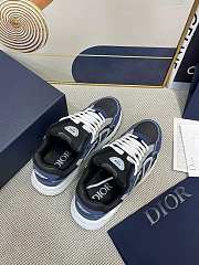 Dior B30 Sneaker Anthracite Blue Gray Technical Fabric - 2