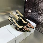 Dior J'adior Slingback Pump Black Multicolor Cotton - 1