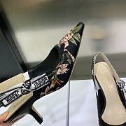 Dior J'adior Slingback Pump Black Multicolor Cotton - 6