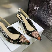 Dior J'adior Slingback Pump Black Multicolor Cotton - 2