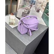 Loewe Purple Puzzle Mini Shoulder Bag 18x12x8cm - 5