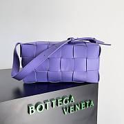 Bottega Veneta Brick Cassette Purple 28x14x10cm - 6