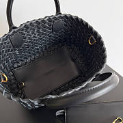 Bottega Veneta Mini Cabat Black 20x15x12cm - 5