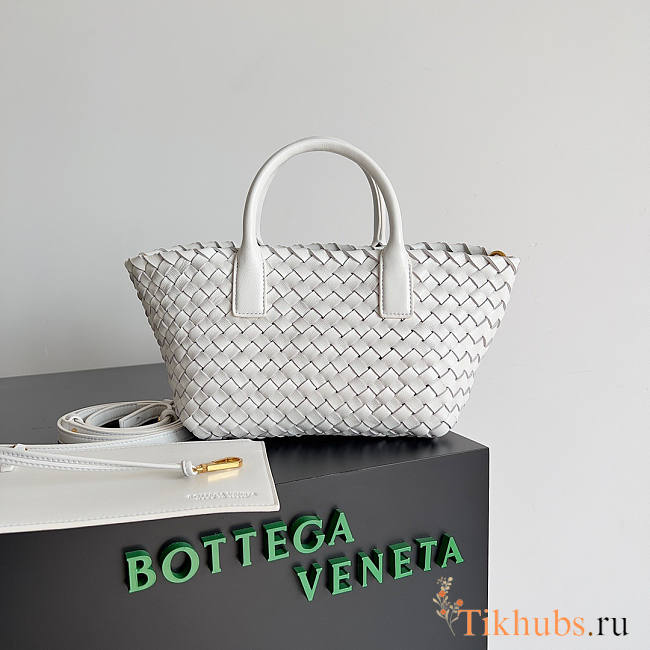 Bottega Veneta Mini Cabat White 20x15x12cm - 1