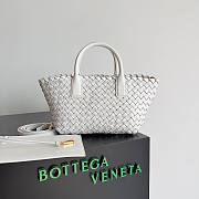 Bottega Veneta Mini Cabat White 20x15x12cm - 1