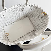 Bottega Veneta Mini Cabat White 20x15x12cm - 6