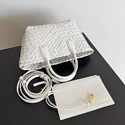 Bottega Veneta Mini Cabat White 20x15x12cm - 3