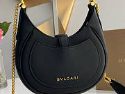 BVLGARI Serpenti Ellipse Crossbody Bag Black 19.5x20x4.5cm - 3