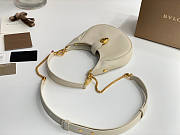 BVLGARI Serpenti Ellipse Crossbody Bag White 19.5x20x4.5cm - 5