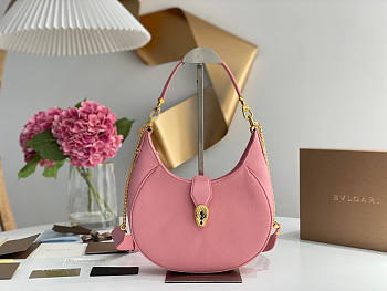 Bvlgari Serpenti Ellipse Shoulder Bag Pink 25.5 x 25 x 5.5 cm