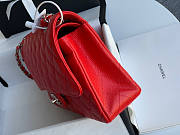 Chanel Flap Bag Caviar in Red 25cm with Silver Hardware 1112 - 6