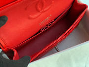 Chanel Flap Bag Caviar in Red 25cm with Silver Hardware 1112 - 3