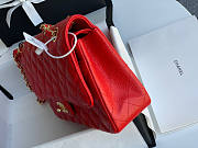 Chanel Flap Bag Caviar Red Gold 25cm - 6