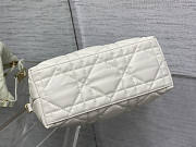 Dior Medium Diortravel Nomad Pouch White 22x13x9.5cm - 4