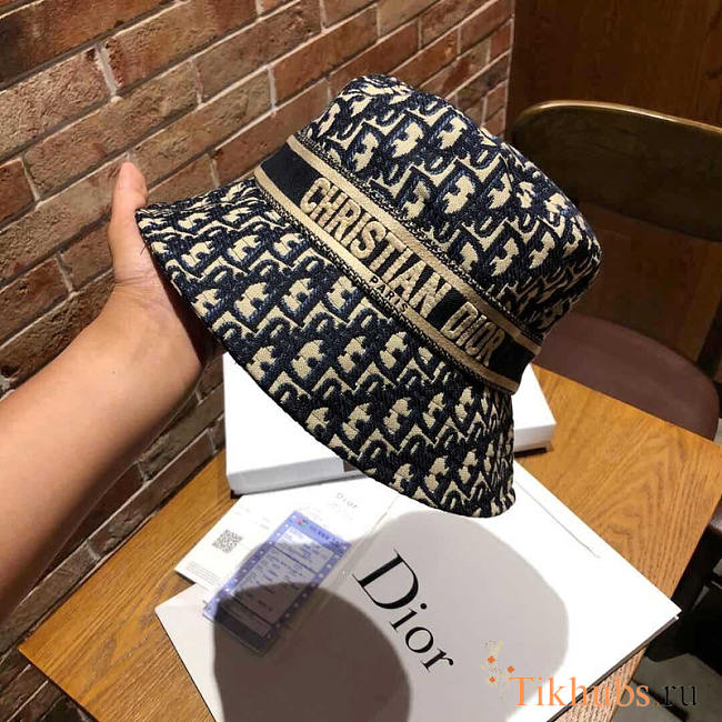 Dior D-OBLIQUE Small Brim Bucket Hat - 1