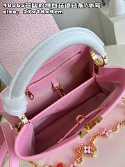 Louis Vuitton LV Capucines Pink White BB 27x18x9cm - 5