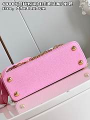 Louis Vuitton LV Capucines Pink White BB 27x18x9cm - 4