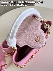 Louis Vuitton LV Capucines Pink White BB 27x18x9cm - 2