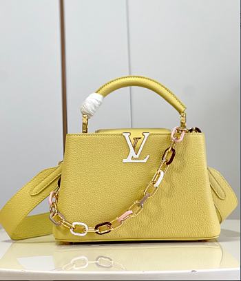 Louis Vuitton LV Capucines Light Yellow BB 27 x 18 x 9 cm