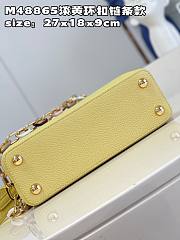 Louis Vuitton LV Capucines Light Yellow BB 27 x 18 x 9 cm - 2