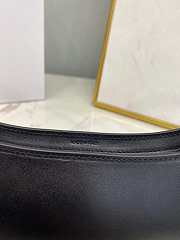 Celine Shoulder Bag Cuir Triomphe Smooth Calfskin Black 24x13x5cm - 6