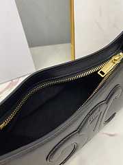 Celine Shoulder Bag Cuir Triomphe Smooth Calfskin Black 24x13x5cm - 2