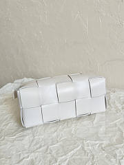 Bottega Veneta Small Brick Cassette White 23.5x10x10cm - 4