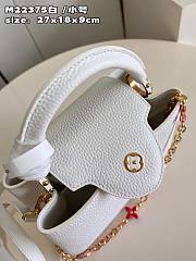 Louis Vuitton LV Capucines BB White 27 x 18 x 9 cm - 3