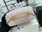 Chanel Vanity Top Handle Pink Caviar Gold 9.5x17x8cm - 5