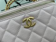 Chanel Vanity Top Handle Pink Caviar Gold 9.5x17x8cm - 2