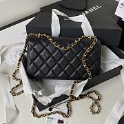 Chanel WOC Caviar Black Gold 19cm - 6