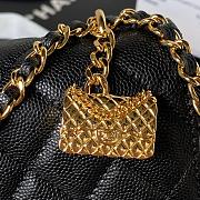 Chanel WOC Caviar Black Gold 19cm - 3