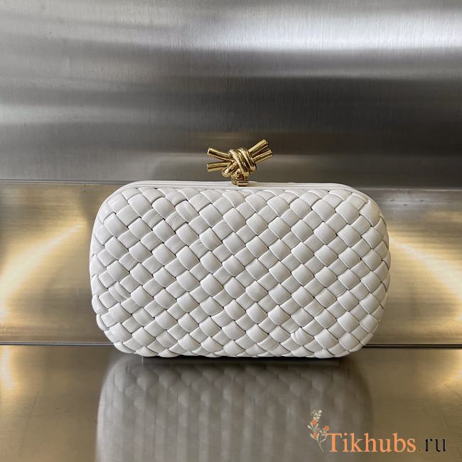 Bottega Veneta Knot White 20x12x5.5cm - 1