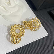 Chanel Pearl Earrings Gold - 3