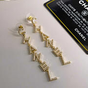 Chanel Logo Drop Earring - 5