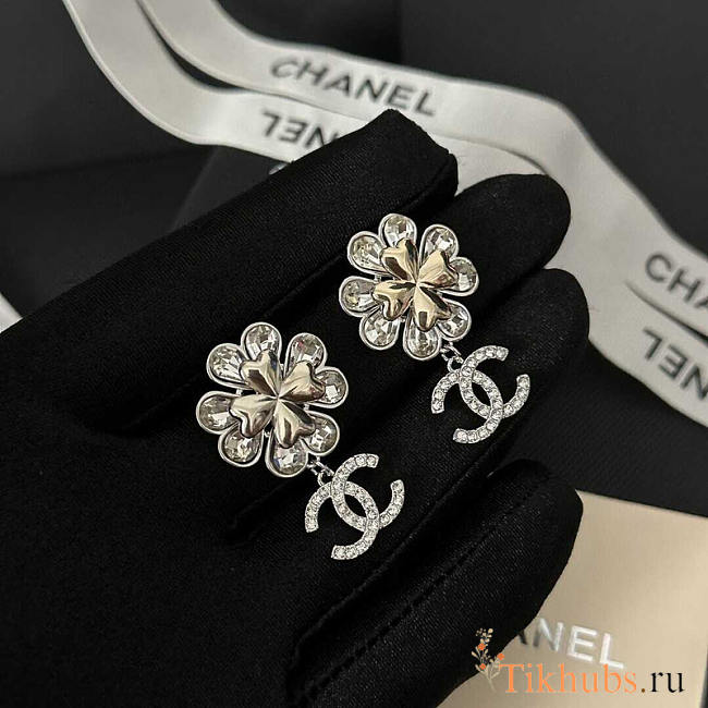 Chanel CC Crystal Earrings - 1