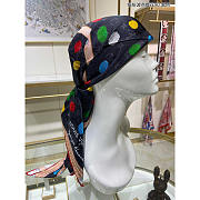 Louis Vuitton LV x YK Painted Dots Monogram Shawl Black - 3