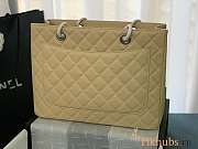 Chanel Shopping Tote Caviar Silver Beige 33x24x13cm - 2