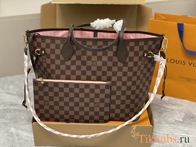 Louis Vuitton LV Braided Neverfull MM Damier 31 x 28 x 14 cm - 1