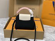 Louis Vuitton LV Capucines Black Pink Mini 21x14x8cm - 4