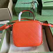 Gucci Blondie Top Handle Bag Orange 17x15x9cm - 5