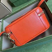 Gucci Blondie Top Handle Bag Orange 17x15x9cm - 4