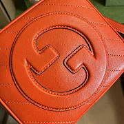 Gucci Blondie Top Handle Bag Orange 17x15x9cm - 2