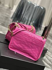 YSL Niki Medium Chain Bag Neon Pink 28x20x8.5cm - 3