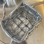 Bottega Veneta Mini Bucket Bag Silver 18x14x14cm - 2